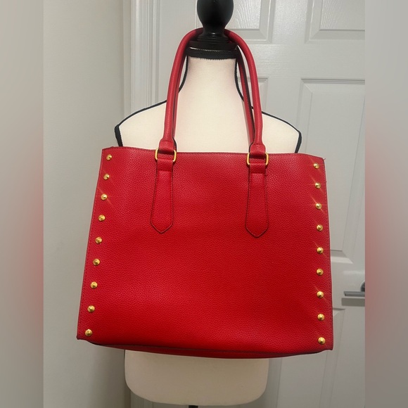 Elizabeth Arden Handbags - Elizabeth Arden Scarlet Tote with Gold Studs